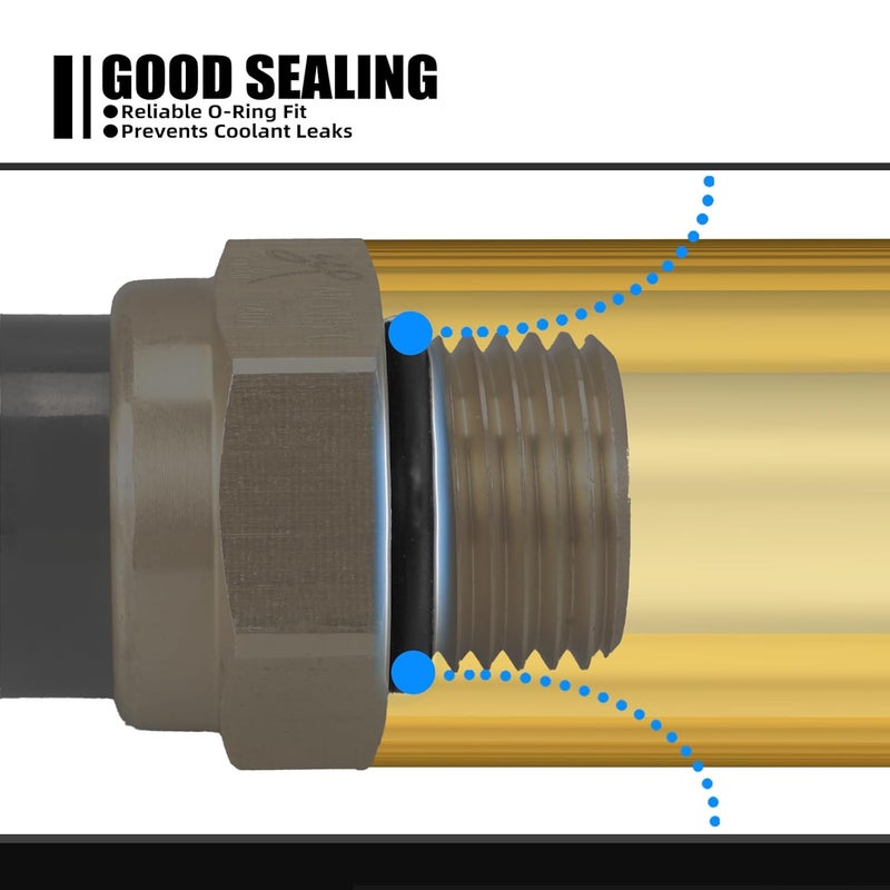 NICECNC M16 x P1.5MM Radiator Fan Switch Compatible with Honda CBR1100XX 1997-2000, Goldwing 1500 1988-2000, Magna 750 1994-2003, VTX1300R 2005-2009, Super Hawk 1000 1998-2005, See Fitments - Image 5